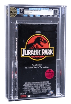 1994 Jurassic Park 1st Print Sealed VHS Tape - IGS MINT 9/9